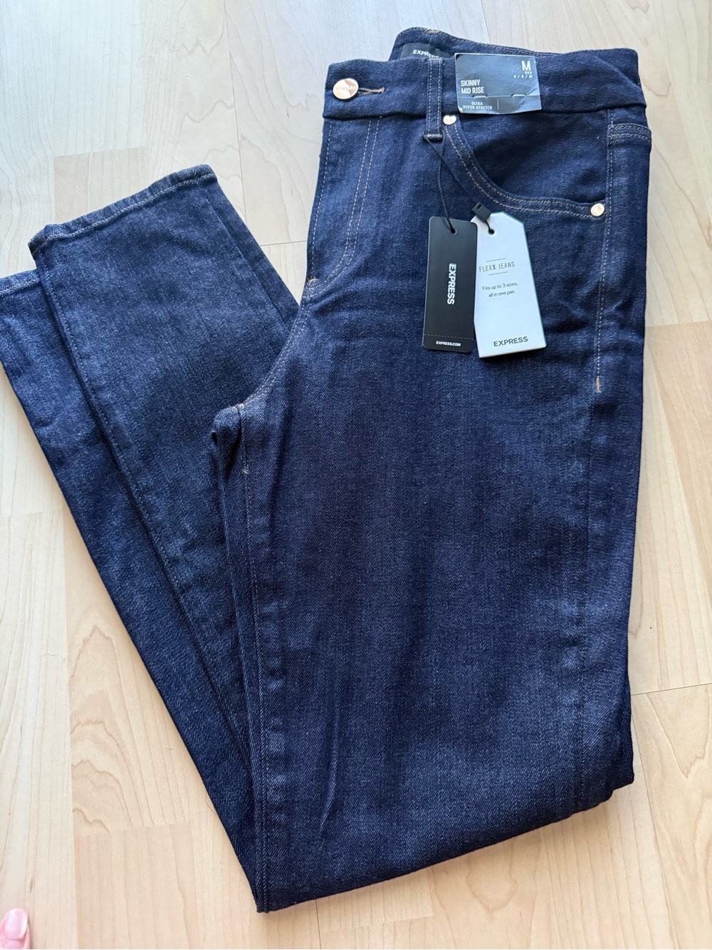 Express Skinny Jeans in Deep Indigo - Women's